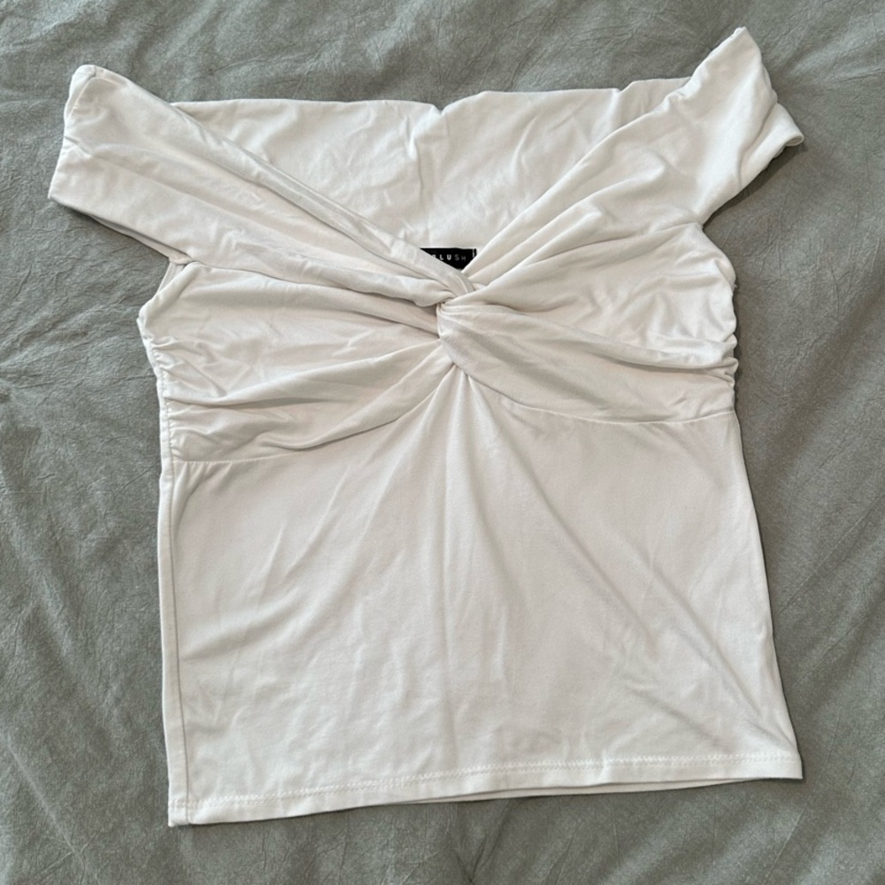 Retro Pinup Elegant Off-Shoulder White Top